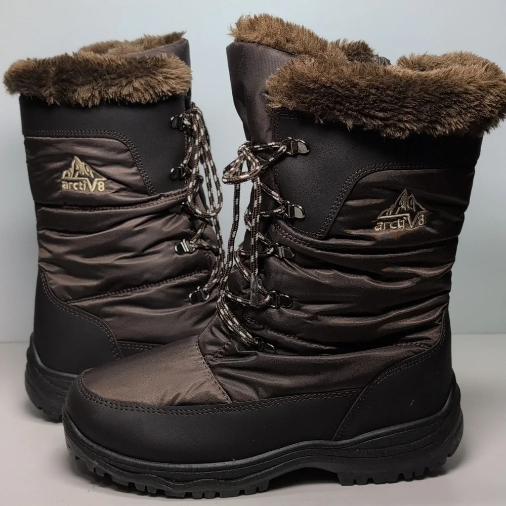 Arctiv8 Alaska 2 thinsulate brown winter boots womans size 10 EU 42